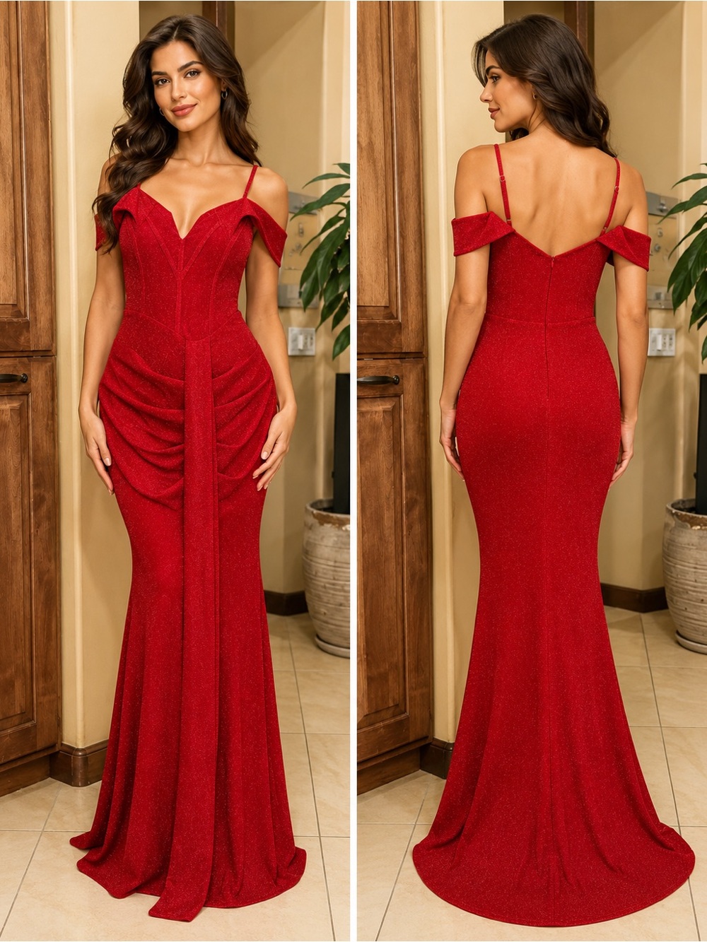 Red Evening Gown Small